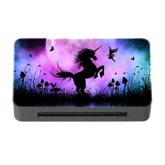 Wonderful Unicorn With Fairy In The Night Memory Card Reader With Cf by FantasyWorld7