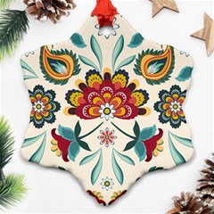 Baatik Print  Ornament (snowflake)