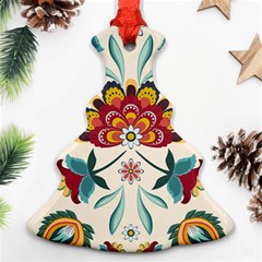 Baatik Print  Christmas Tree Ornament (two Sides)