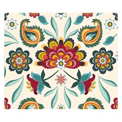 Baatik Print  Double Sided Flano Blanket (small) 