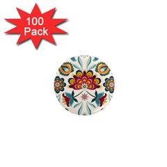 Baatik Print  1  Mini Magnets (100 Pack) 