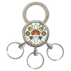 Baatik Print  3-ring Key Chain