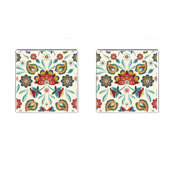 Baatik Print  Cufflinks (Square)