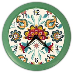 Baatik Print  Color Wall Clock