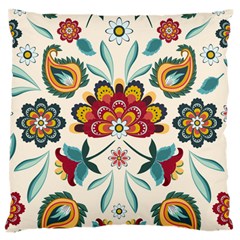 Baatik Print  Large Flano Cushion Case (one Side)