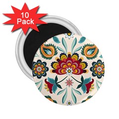 Baatik Print  2 25  Magnets (10 Pack) 