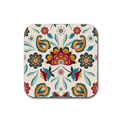 Baatik Print  Rubber Coaster (square) 