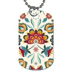 Baatik Print  Dog Tag (two Sides) by designsbymallika