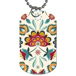 Baatik Print  Dog Tag (Two Sides) Front