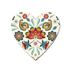 Baatik Print  Heart Magnet by designsbymallika