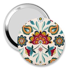 Baatik Print  3  Handbag Mirrors