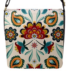 Baatik Print  Flap Closure Messenger Bag (s)