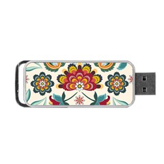 Baatik Print  Portable Usb Flash (two Sides) by designsbymallika