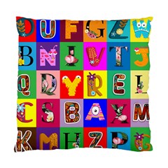 Alphabet Pattern Standard Cushion Case (one Side) by designsbymallika