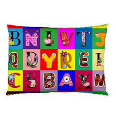 Alphabet Pattern Pillow Case (two Sides) by designsbymallika