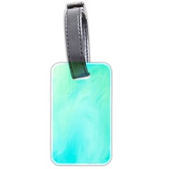 Blue Green Shades Luggage Tag (two Sides) by designsbymallika