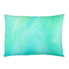 Blue Green Shades Pillow Case (two Sides) by designsbymallika