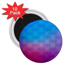 Blue Pink Shade 2 25  Magnets (10 Pack)  by designsbymallika