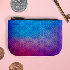 Blue Pink Shade Mini Coin Purse by designsbymallika