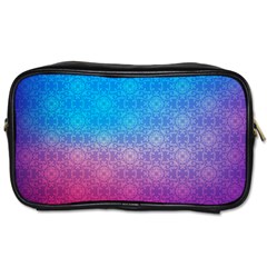 Blue Pink Shade Toiletries Bag (one Side) by designsbymallika