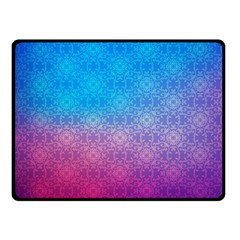 Blue Pink Shade Fleece Blanket (small) by designsbymallika