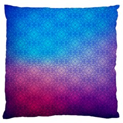 Blue Pink Shade Large Cushion Case (two Sides) by designsbymallika