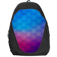 Blue Pink Shade Backpack Bag by designsbymallika