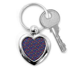 Boho Pattern Key Chain (heart) by designsbymallika