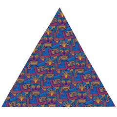 Boho Pattern Wooden Puzzle Triangle by designsbymallika