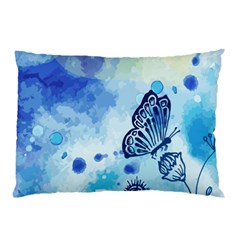 Blue Shaded Design Pillow Case by designsbymallika