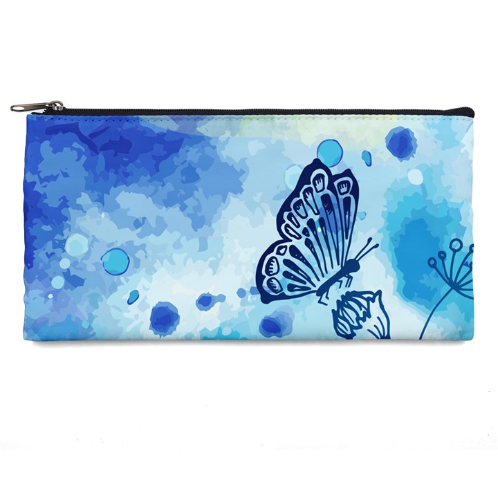 Blue Shaded Design Pencil Cases