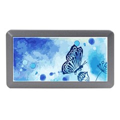 Blue Shaded Design Memory Card Reader (mini) by designsbymallika