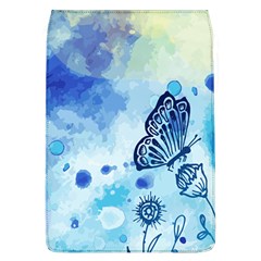 Blue Shaded Design Removable Flap Cover (l) by designsbymallika