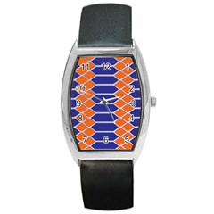 Pattern Design Modern Backdrop Decor Decoration Barrel Style Metal Watch by Vaneshart