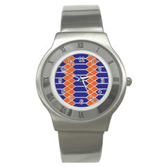 Pattern Design Modern Backdrop Decor Decoration Stainless Steel Watch by Vaneshart