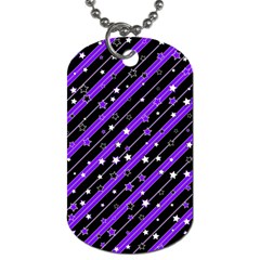 Christmas Paper Star Texture Dog Tag (Two Sides)