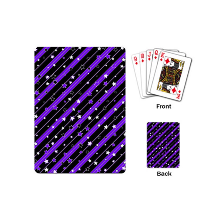 Christmas Paper Star Texture Playing Cards Single Design (Mini)