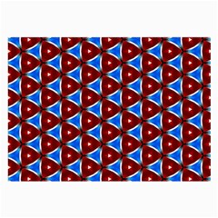 Pattern Triangles Seamless Red Blue Seamless Pattern Texture Seamless Patterns Repetition Large Glasses Cloth (2 Sides) by Vaneshart