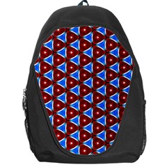 Pattern Triangles Seamless Red Blue Seamless Pattern Texture Seamless Patterns Repetition Backpack Bag by Vaneshart