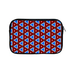 Pattern Triangles Seamless Red Blue Seamless Pattern Texture Seamless Patterns Repetition Apple Macbook Pro 13  Zipper Case by Vaneshart