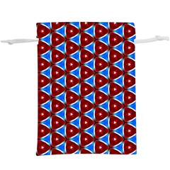 Pattern Triangles Seamless Red Blue Seamless Pattern Texture Seamless Patterns Repetition  Lightweight Drawstring Pouch (xl) by Vaneshart