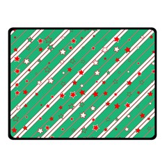 Christmas Paper Stars Pattern Texture Background Fleece Blanket (small) by Vaneshart