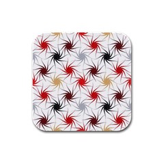 Pearl Pattern Floral Design Art Digital Seamless Rubber Square Coaster (4 Pack)  by Vaneshart