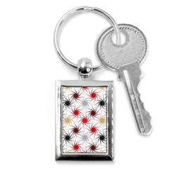 Pearl Pattern Floral Design Art Digital Seamless Key Chain (rectangle) by Vaneshart