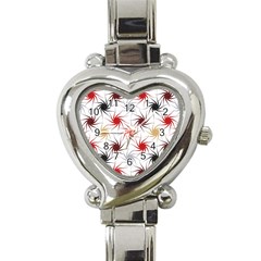 Pearl Pattern Floral Design Art Digital Seamless Heart Italian Charm Watch by Vaneshart