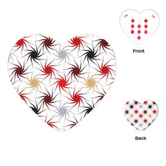 Pearl Pattern Floral Design Art Digital Seamless Playing Cards Single Design (heart) by Vaneshart