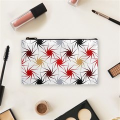 Pearl Pattern Floral Design Art Digital Seamless Cosmetic Bag (small) by Vaneshart