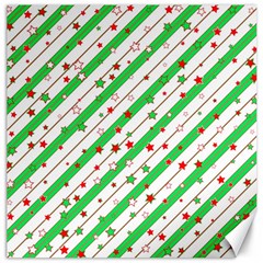 Christmas Paper Stars Pattern Texture Background Colorful Colors Seamless Canvas 12  X 12  by Vaneshart