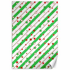 Christmas Paper Stars Pattern Texture Background Colorful Colors Seamless Canvas 20  X 30  by Vaneshart