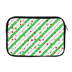 Christmas Paper Stars Pattern Texture Background Colorful Colors Seamless Apple Macbook Pro 17  Zipper Case by Vaneshart